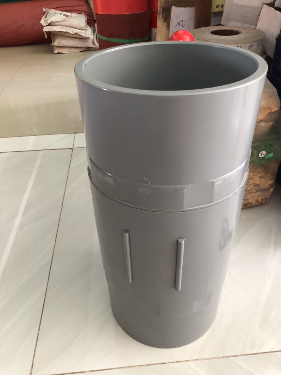 Van khóa PVC 200mm van nhựa size lớn Taijan