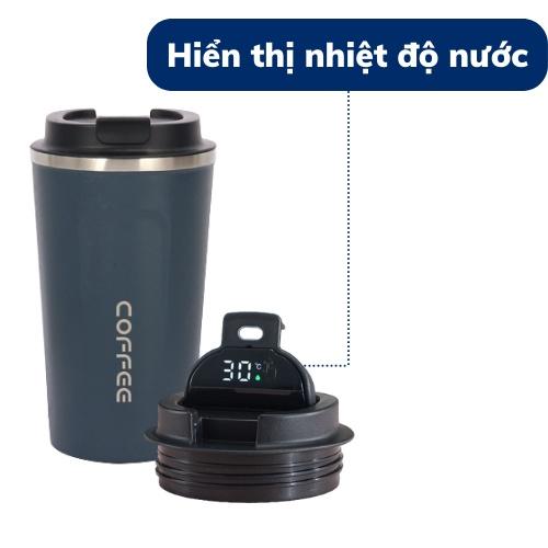 Bình giữ nhiệt ly cốc giữ nhiệt khắc tên sticker chất liệu thép không gỉ 304 dung tích 510ml 5 màu sắc giữ nhiệt 8 -12h