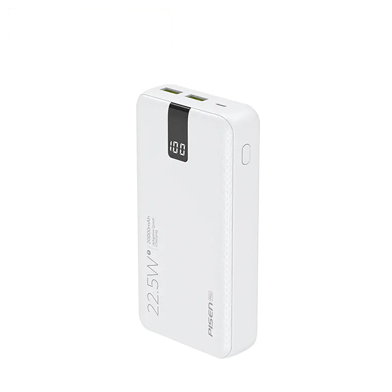 PISEN Pro-All 20000mAh , 22.5W (2xQC, 1xPD, Lightning, LED ) - Hàng chính hãng