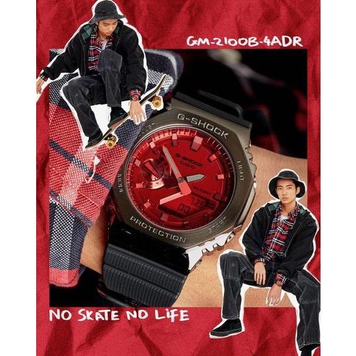 Đồng Hồ Nam Dây Nhựa Casio G-Shock GM-2100B-4ADR Chính Hãng - GM-2100B-3A Mặt Kim Loại