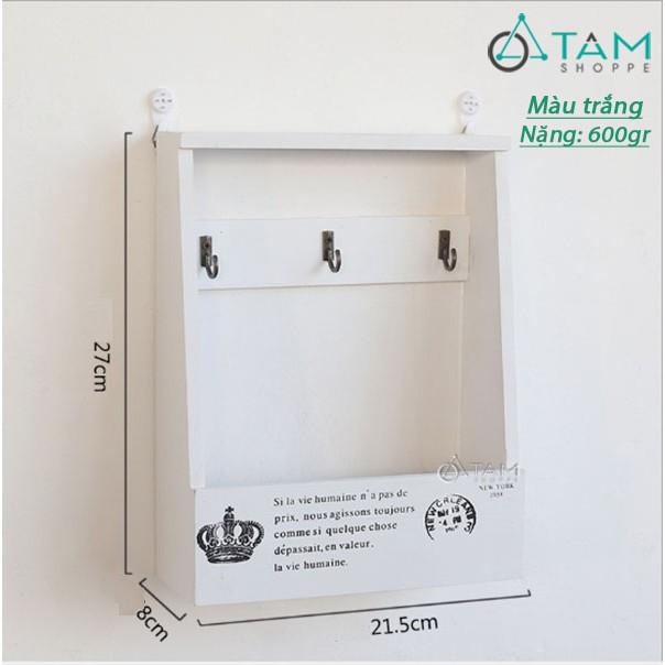 Tủ treo chìa khóa bằng gỗ áp tường số 07
