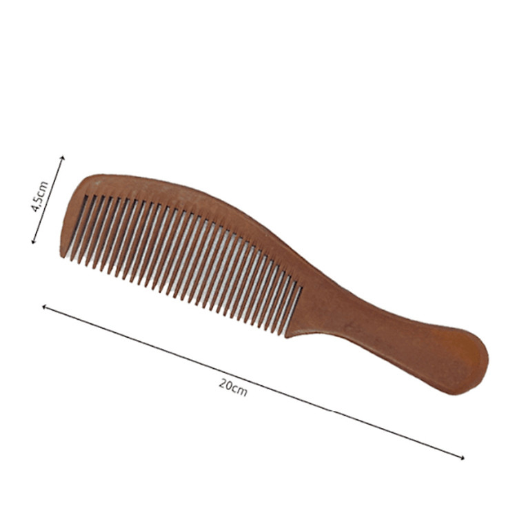 Lược Gỗ Dày Phổ Thông Dài 20cm Thiết Kế Nhỏ Gọn Chống Tĩnh Điện Cho Tóc