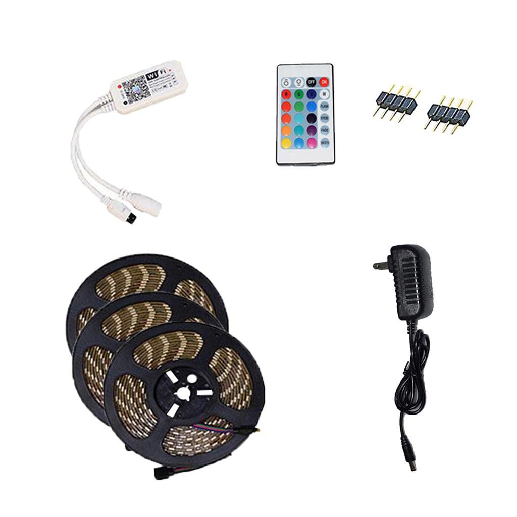 LED Strip Lights 12V  with 24 Key Remote for Bedroom Backlight