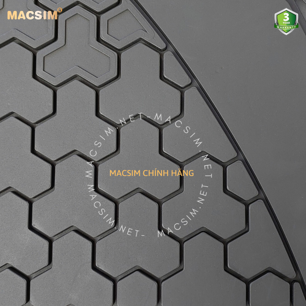 Thảm lót sàn ô tô nhựa TPE Silicon Audi Q7 2015 + Black Nhãn hiệu Macsim