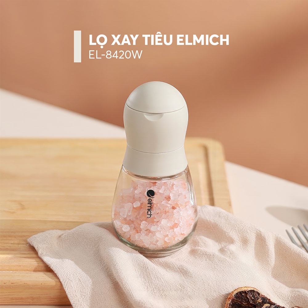 Lọ xay tiêu Elmich EL 8420W - Hàng Chính Hãng