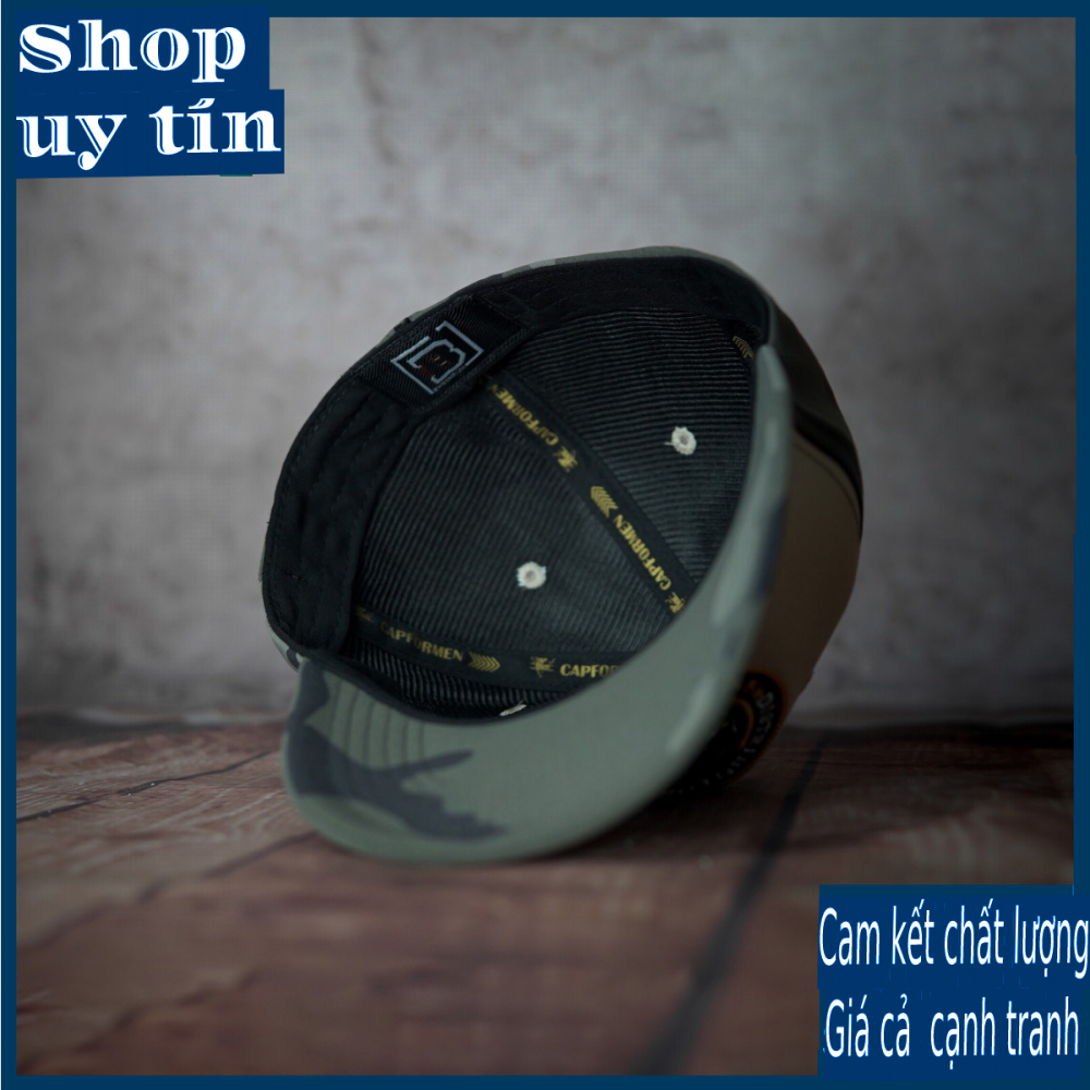 [ Miễn ship / giảm giá ]  MŨ NÓN LƯỠI TRAI NAM NỮ RẰN RI BÍT ĐUÔI CAO CẤP - trắng phối xanh