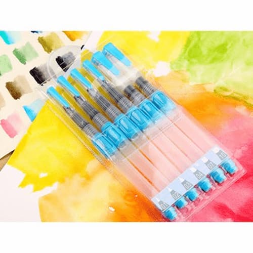 Set 6 bút nước water brush đủ các ngòi khác kích cỡ (Màu ngẫu nhiên)