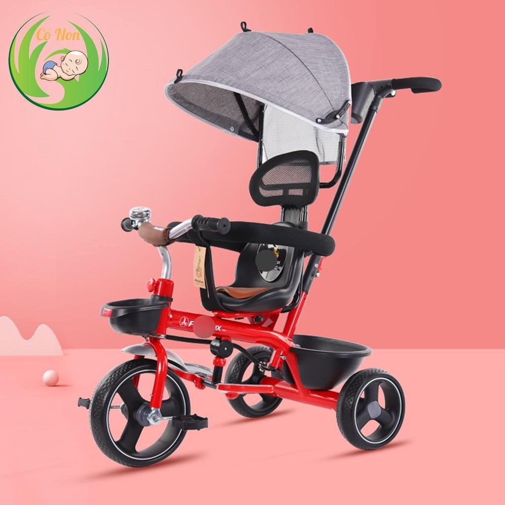 Xe đẩy 3 bánh mái che yên bọc da cao cấp T180-4