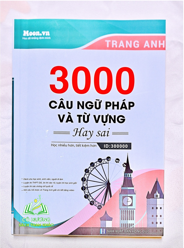 Sách luyện thi THPT QG môn Tiếng Anh: 3000 câu ngữ pháp và từ vựng hay sai