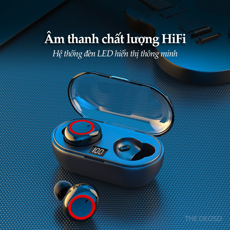 Tai Nghe Bluetooth Không Dây TWS Có Micro The Deosd TD - Hàng Chính Hãng