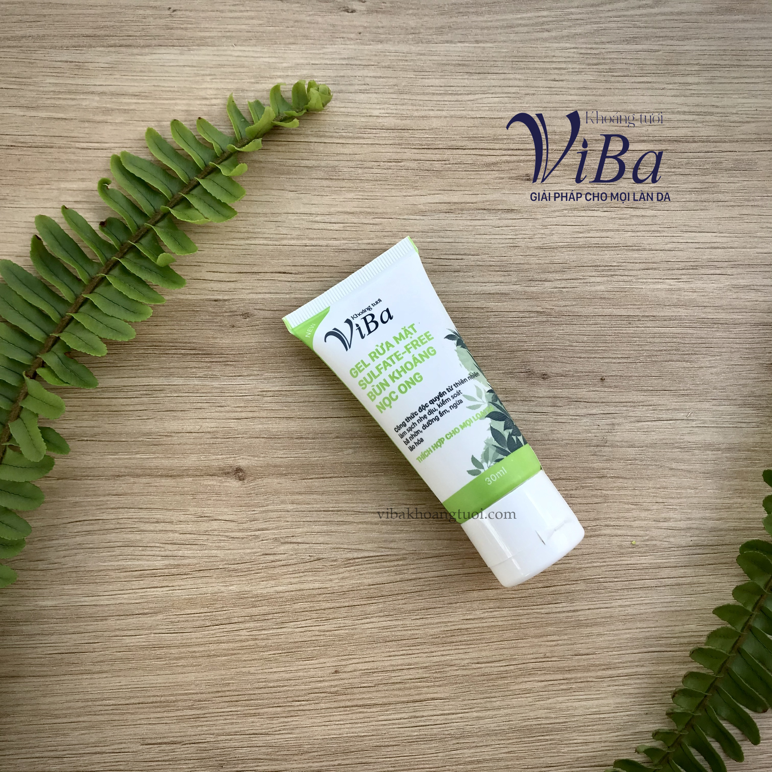 BKRM - Gel Rửa Mặt Sulfate-Free Viba Bùn Khoáng Nọc Ong