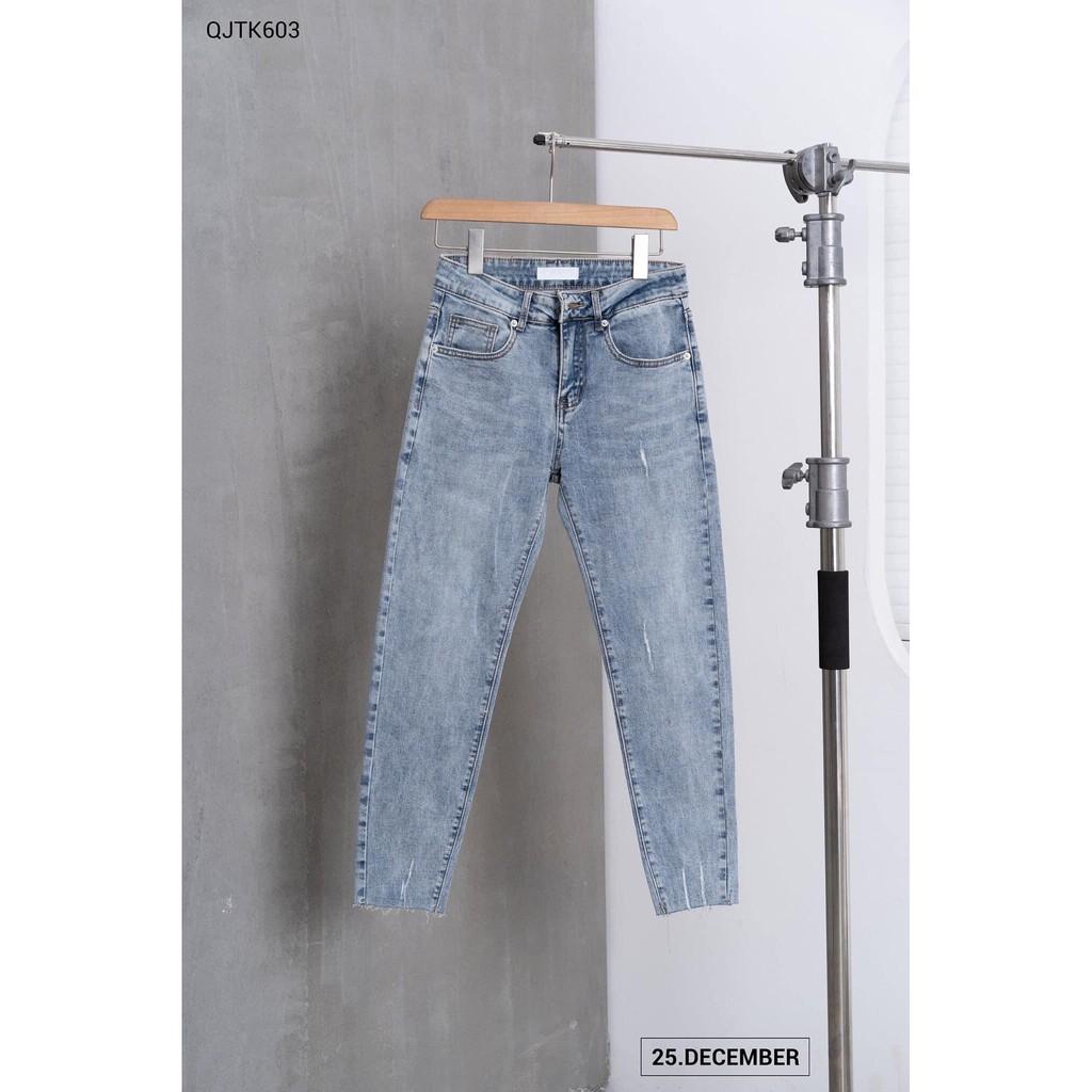 Quần Jean Nam Ống Côn , Quần Bò Nam Đẹp Cao Cấp 2021 OBOK Fashion QJN603