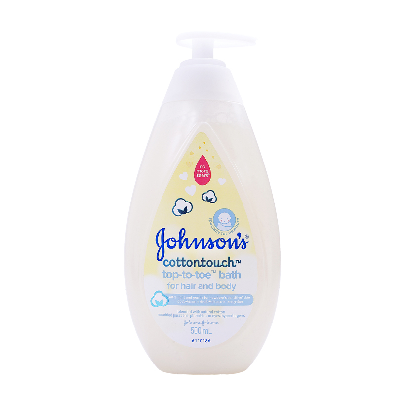 Sữa tắm gội toàn thân Johnson Baby Cottontouch lành tính, dịu nhẹ (500ml)