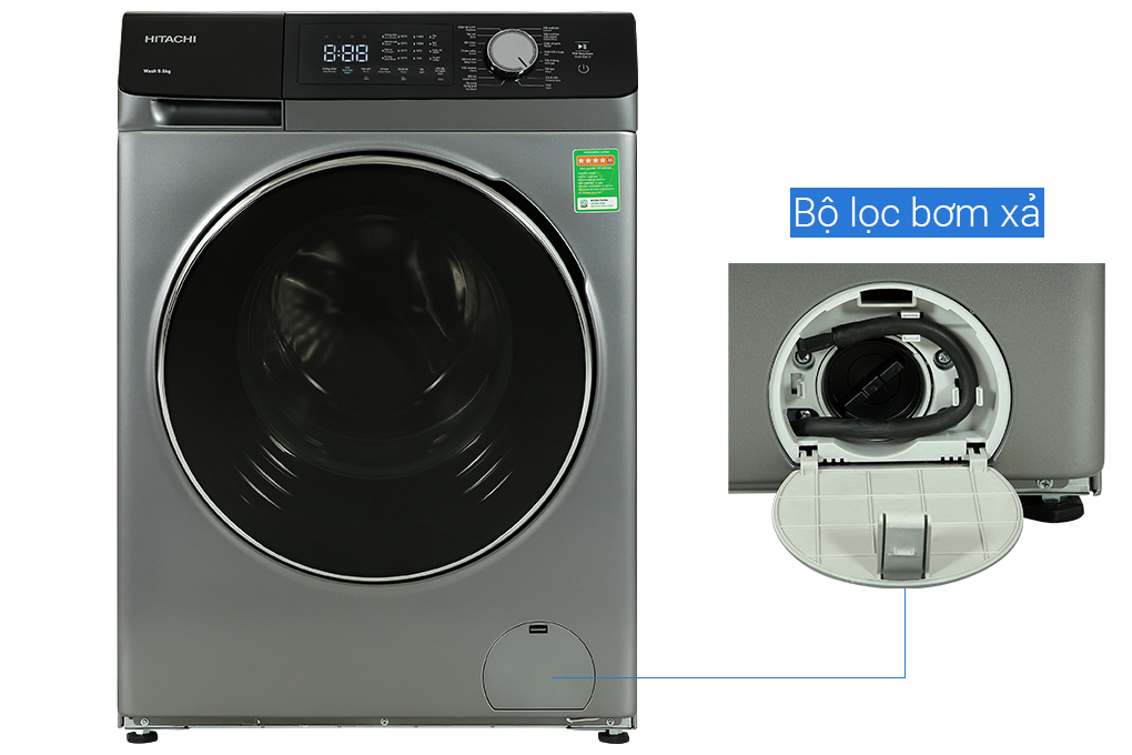 Máy giặt Hitachi Inverter 9.5 kg BD-954HVOS - Hàng Chính Hãng - Chỉ Giao TPHCM