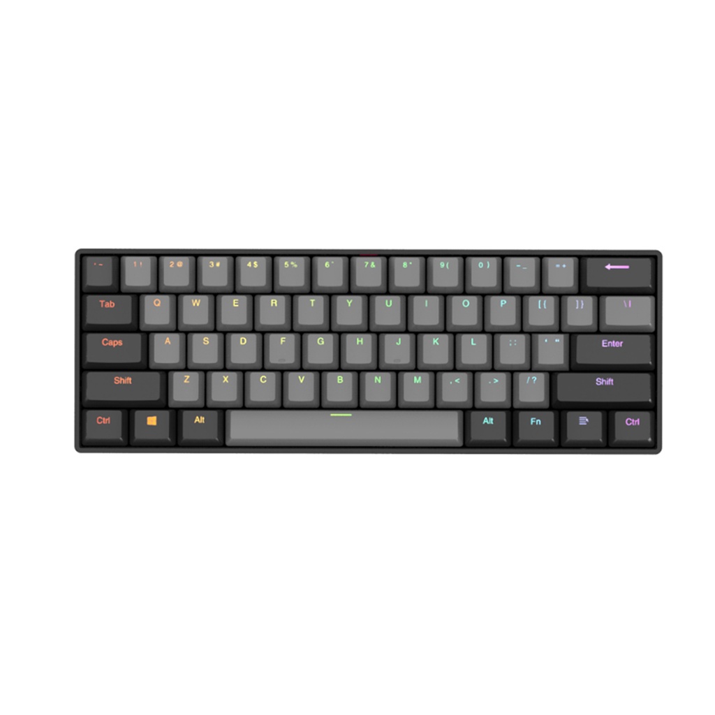 Bàn phím cơ không dây Dual Mode Newmen GM610 Grey, layout 61 phím, Hotswap, Đa chế độ kết nối, bảo hành 24 tháng - Hàng chính hãng