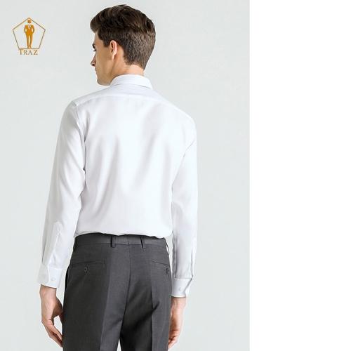 Aó Sơ Mi Trắng Nam Tay Dài Slim Fit Dáng Ôm Hàn Quốc.