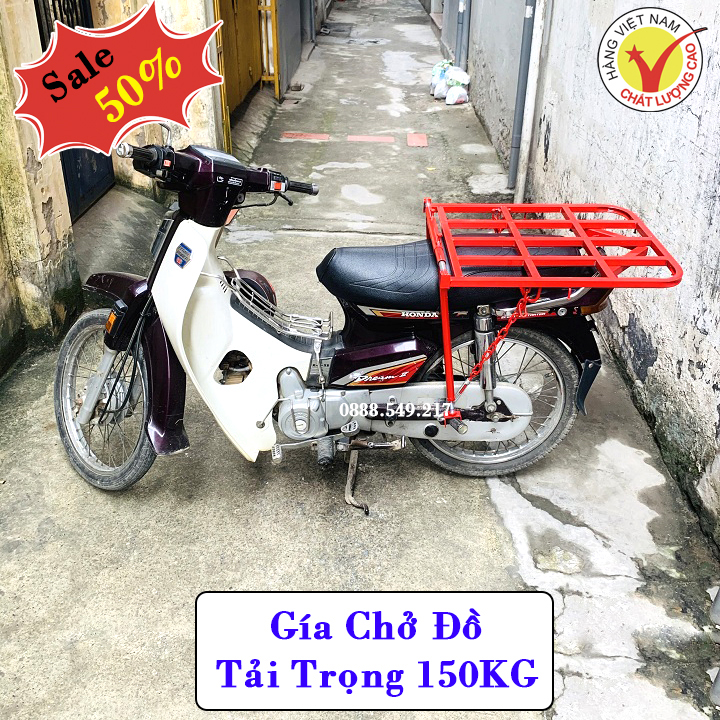 Kệ Chở Hàng - Gác Baga Chở Hàng Loại Mở Được Cốp Dùng Cho Mọi Loại Xe