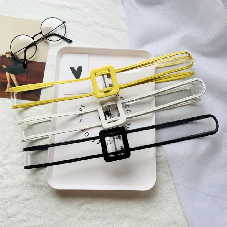 Thắt lưng trong suốt viền mầu dễ thương