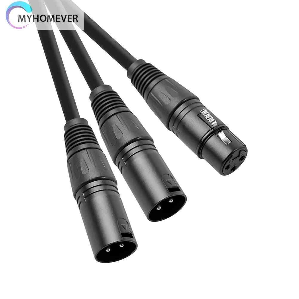 Cáp Chia 3 Pin XLR Sang XLR KéP HìNh Chữ Y 50cm - MàU Đen
