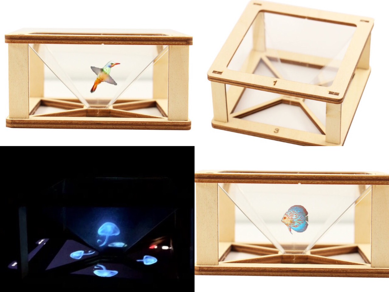 Đồ chơi khoa học Stem gỗ bé lắp ráp trình diễn hình ảnh từ chuyển động 2 chiều sang chuyển động 3 chiều sinh động