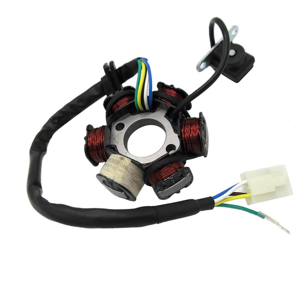 Stator Magneto 6 Coil 5 Wire for 50 110 125 150cc Scooter Moped ATV Quad