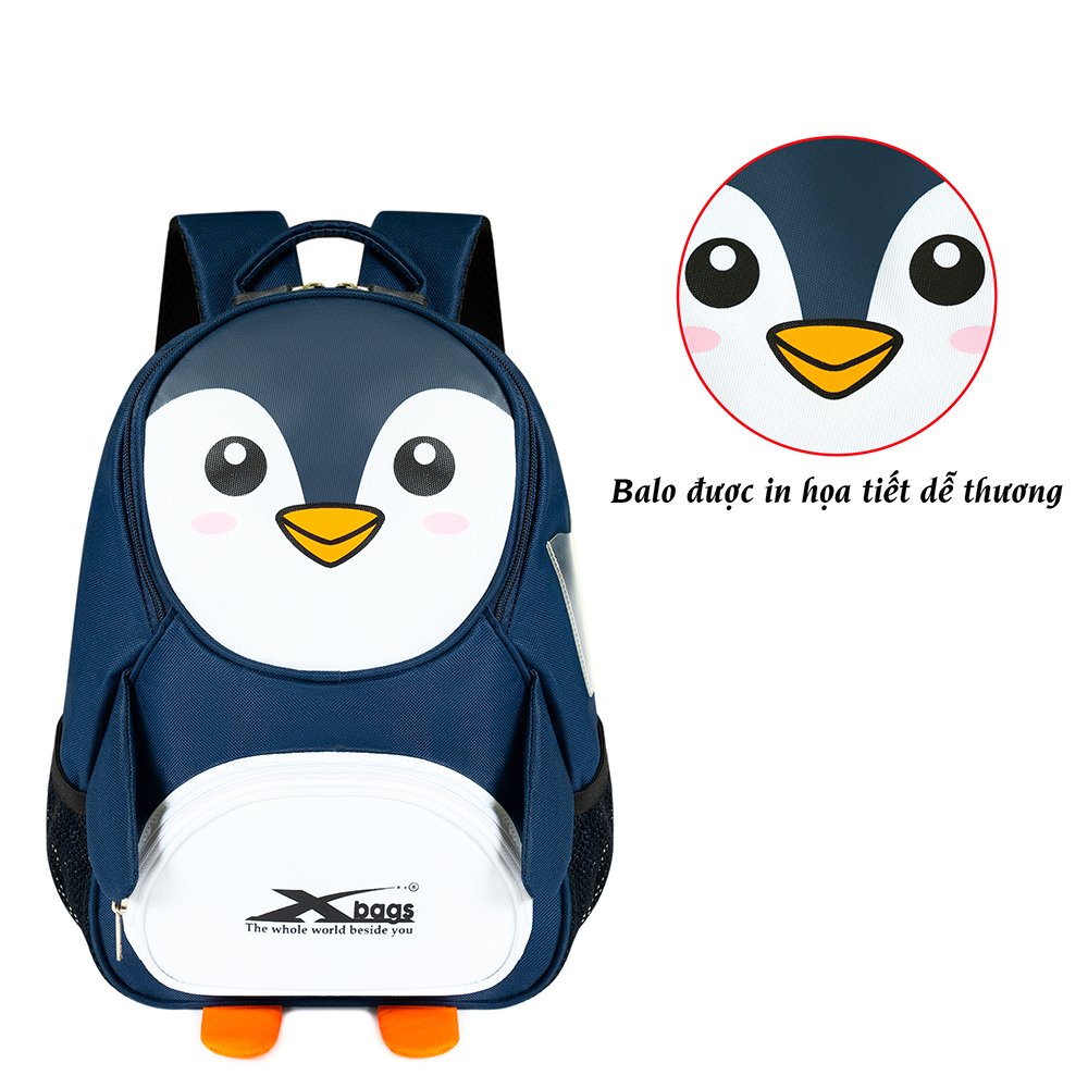 Balo mầm non Xbags Penguin Xb 3019 họa tiết đáng yêu cho bé