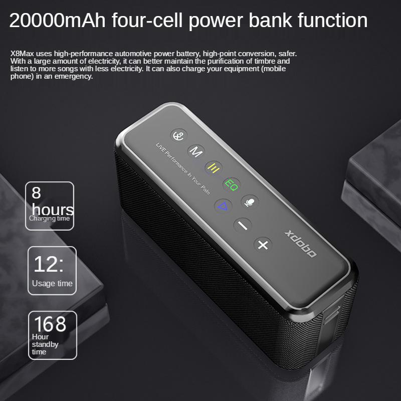 Loa Bluetooth không dây di động Xdobo X8 max 100w siêu dày Loa siêu trầm TWS và dung lượng pin 20000mah Caixa De Som Màu sắc: X8 60W