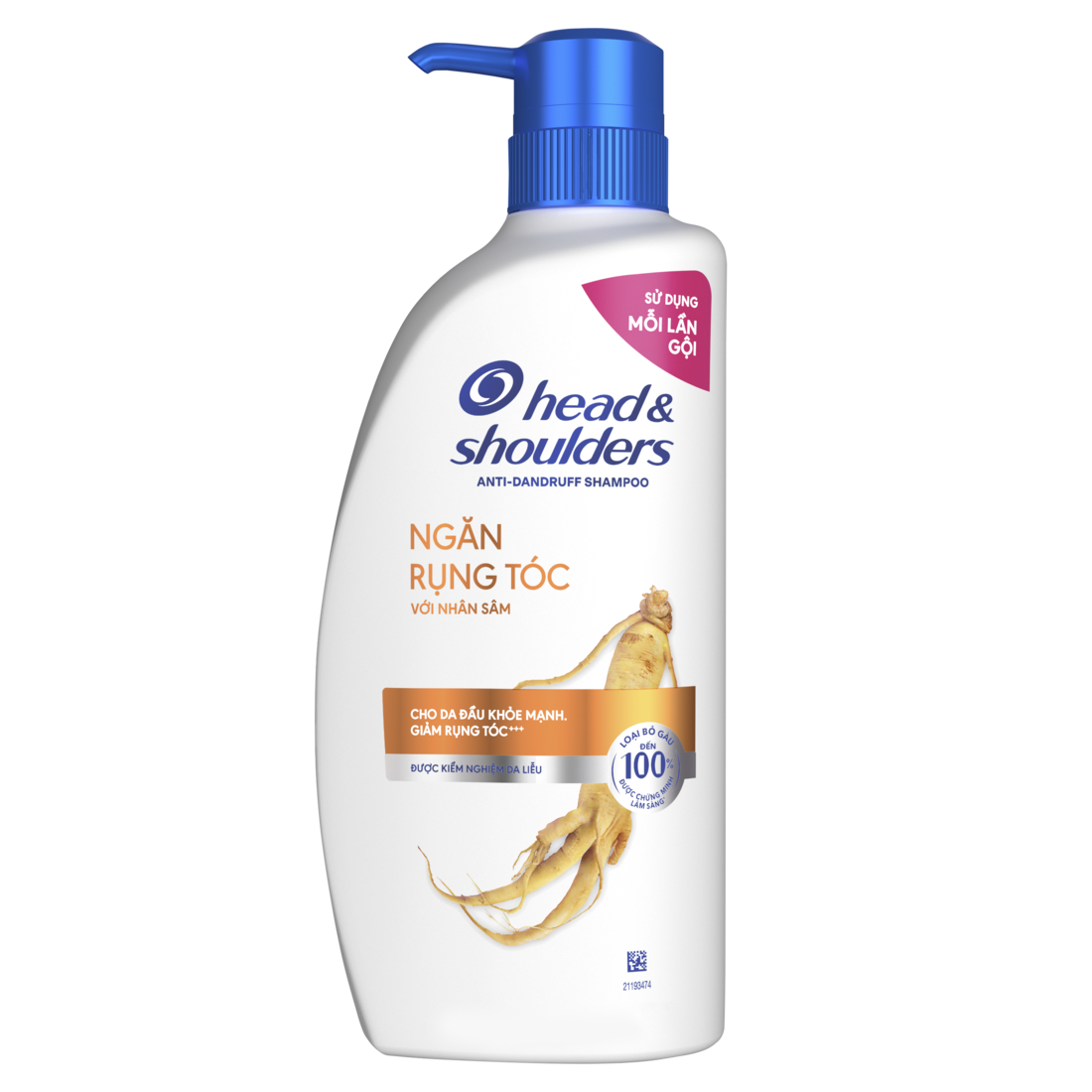 Dầu Gội HEAD &amp; SHOULDERS Chai 625ml - Ngăn rụng tóc