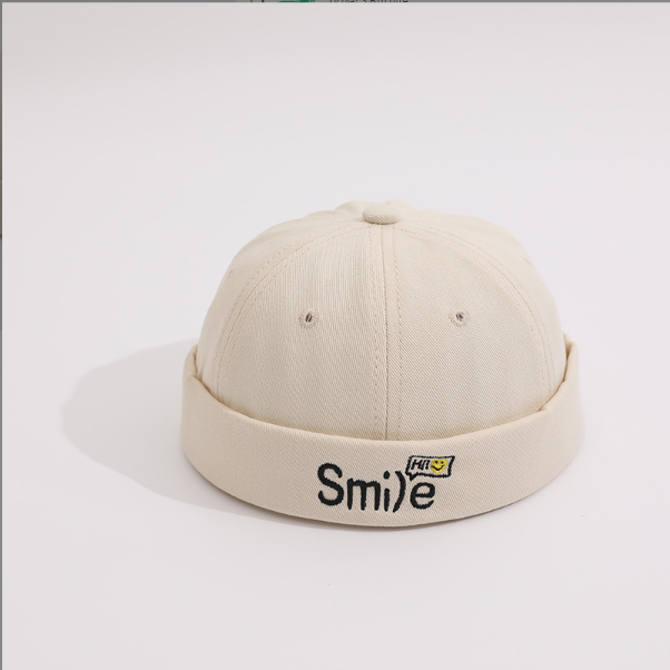 Mũ tròn họa tiết SMILE Chất Bông mềm mịn kiểu dáng hàn quốc cho bé 2 tuổi - 6 tuổi