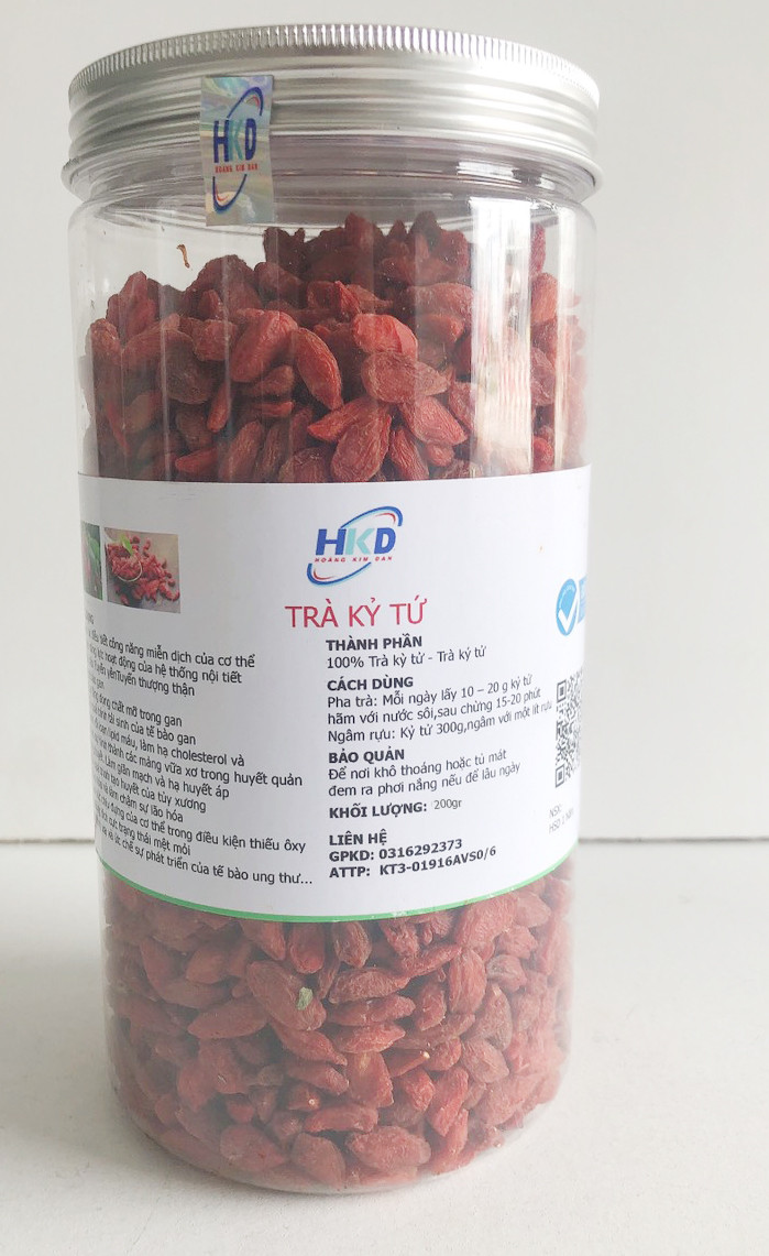 Trà kỷ tử - Câu kỷ tử - Loại hạt to đều khô - Gói 200g