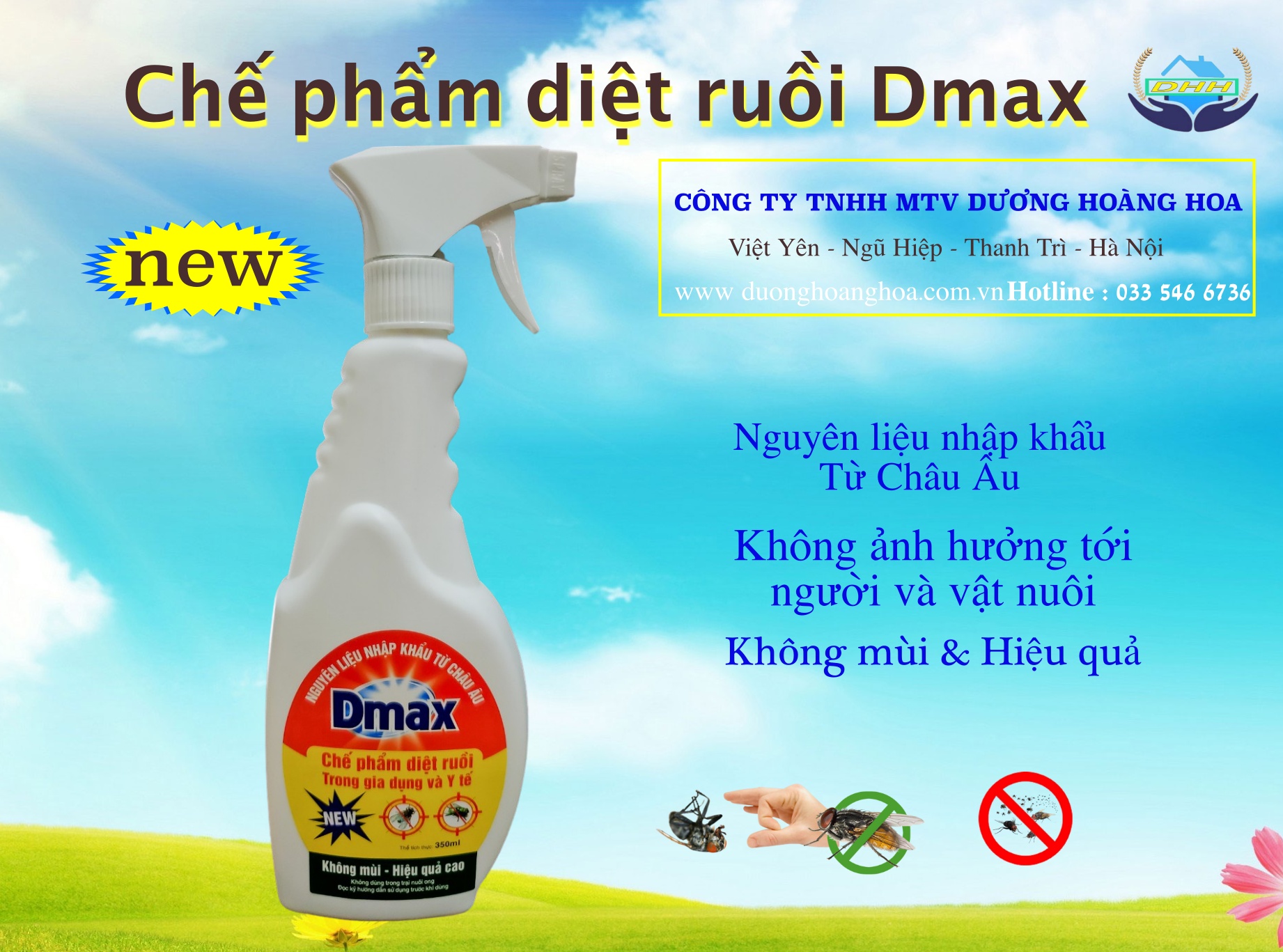 Thuốc Diệt Ruối Sinh Học  DMAX 350ml Không Độc Hại