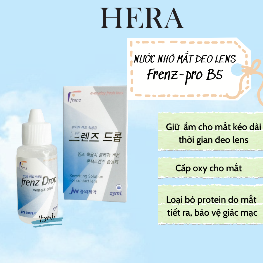 Nước ngâm lens Zero Seven Hàn Quốc dung dịch rửa kính áp tròng - Hera Lens