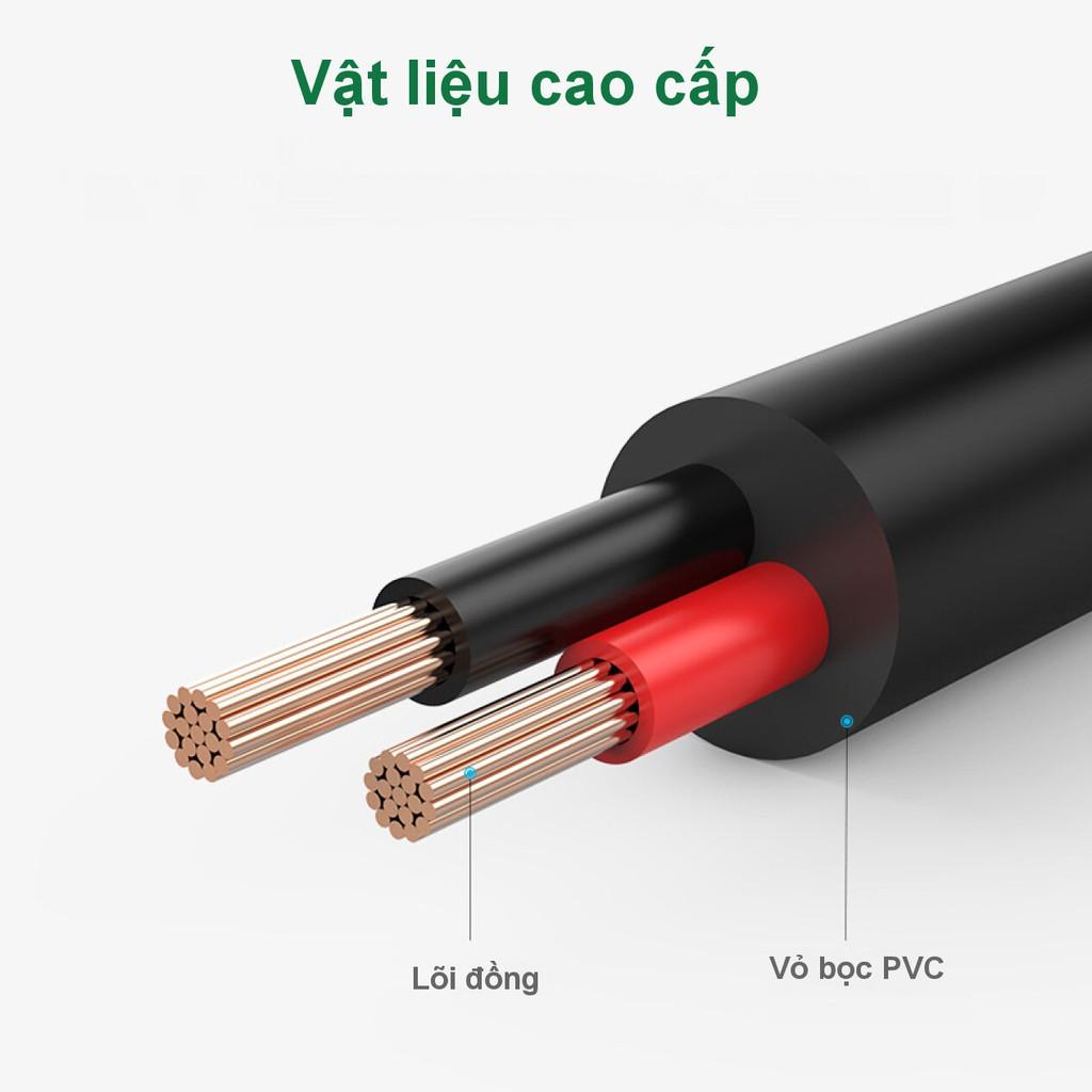 Dây nguồn 1 chiếu USB 2.0 sang DC 3.5mm đầu được dài 1m UGREEN US277 - Hàng Chính Hãng