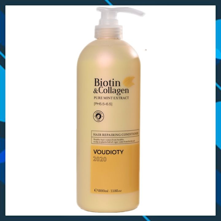 DẦU XẢ VOUDIOTY HAIR REPAIR BIOTIN &amp; COLLAGEN VÀNG MỀM MƯỢT PHỤC HỒI CHO TÓC HƯ TỔN 1000ML NEW 2024