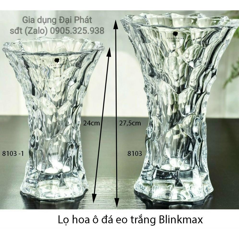 BÌNH CẮM BÔNG THỦY TINH - LỌ HOA Ô ĐÁ EO BLINKMAX