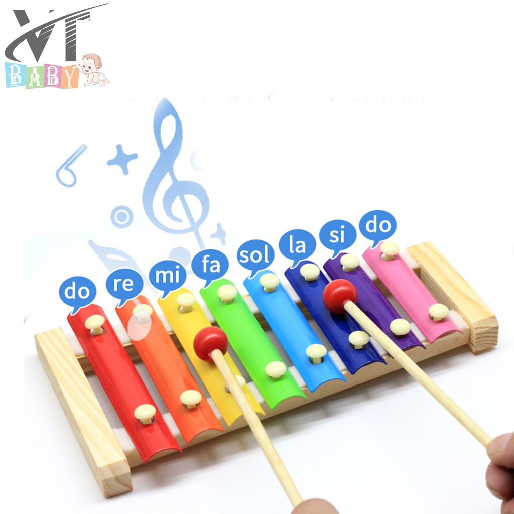 Đàn Gỗ Cao Cấp Xylophone  8 Âm Cho Bé