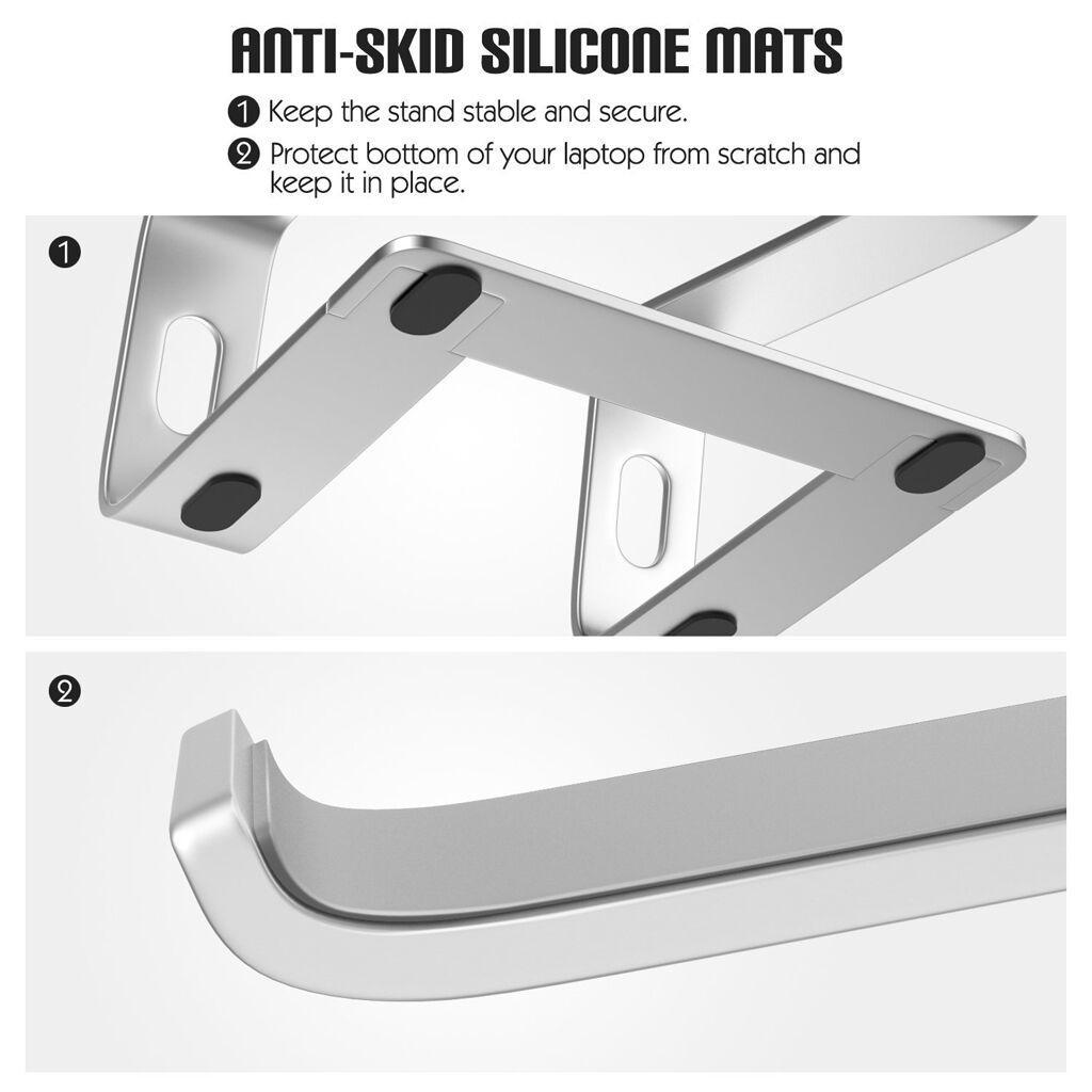 Aluminum Notebook Cooling Platform Desk Stand Holder for 10 to 17" Computers
