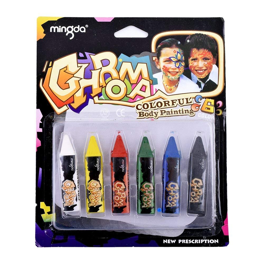 Màu hóa trang Halloween 6 màu Ghroma Painting Makeup Body &amp; Face