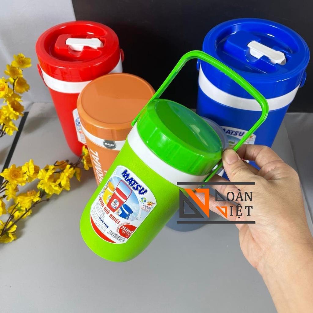 BÌNH GIỮ NHIỆT - GIỮ NHIỆT LÂU - đặc biệt KHÔNG ĐỌNG SƯƠNG BÊN NGOÀI -nhựa PE- PP chính phẩm đảm bảo VSATTP