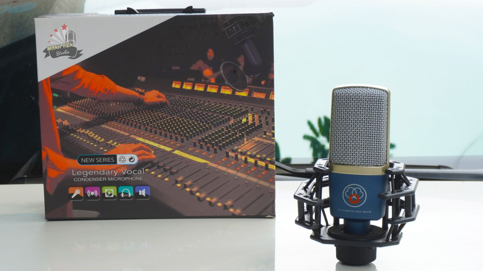 Micro thu âm AQTA ALC-249 - Thiết kế sang trọng, cao cấp - Chống hú, chống nhiễu, lọc âm cực tốt hàng chính hãng