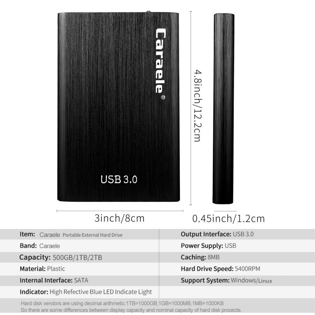 Black External  Disk Storage Devices 2.5 '' USB3.0