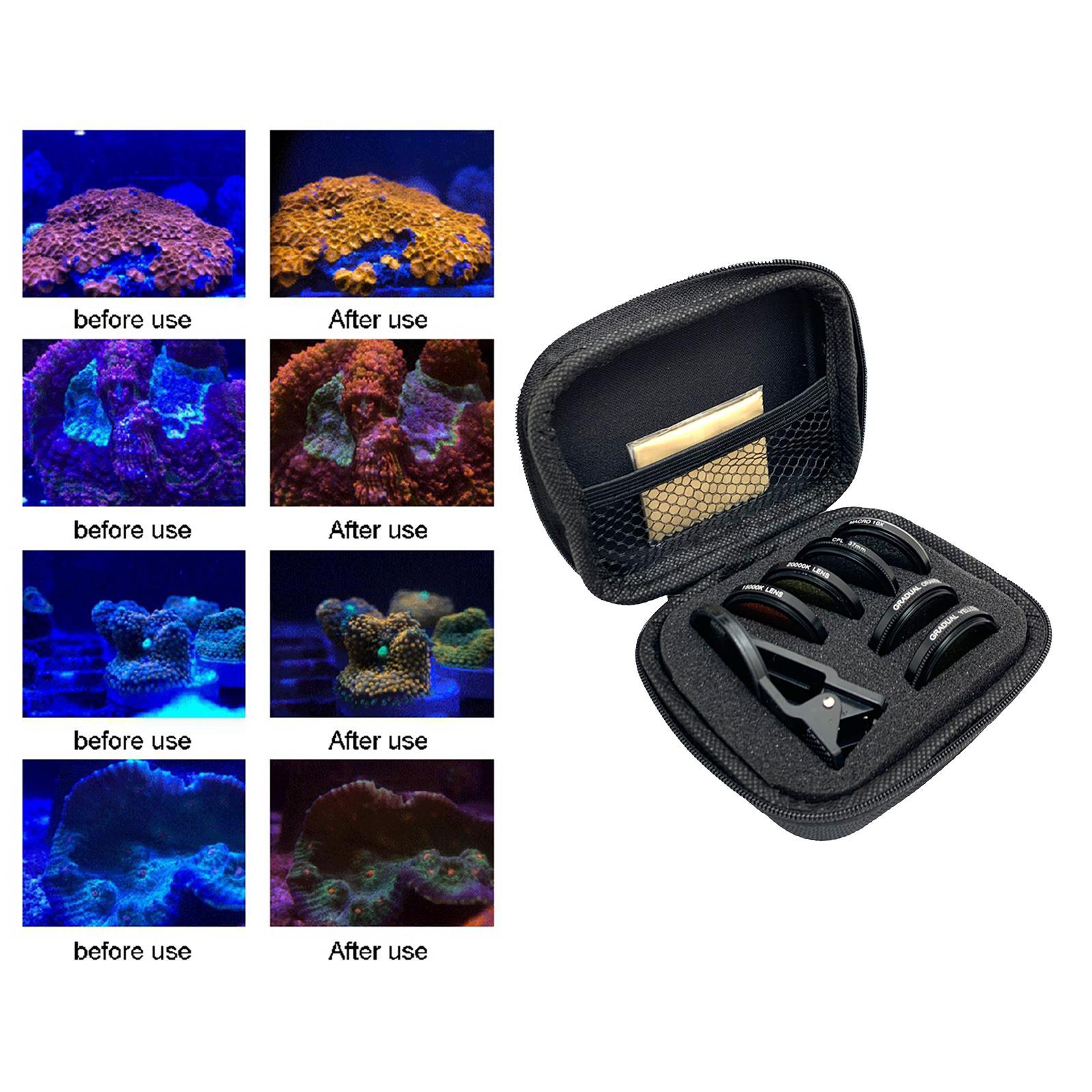 10 in 1 Kit Coral Lens Filter Kits for Phone Professional Photography