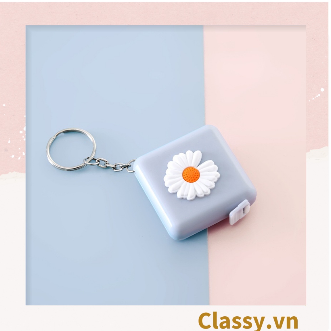 Classy Móc khóa, thước dây hộp nhựa siêu dễ thương PK1553