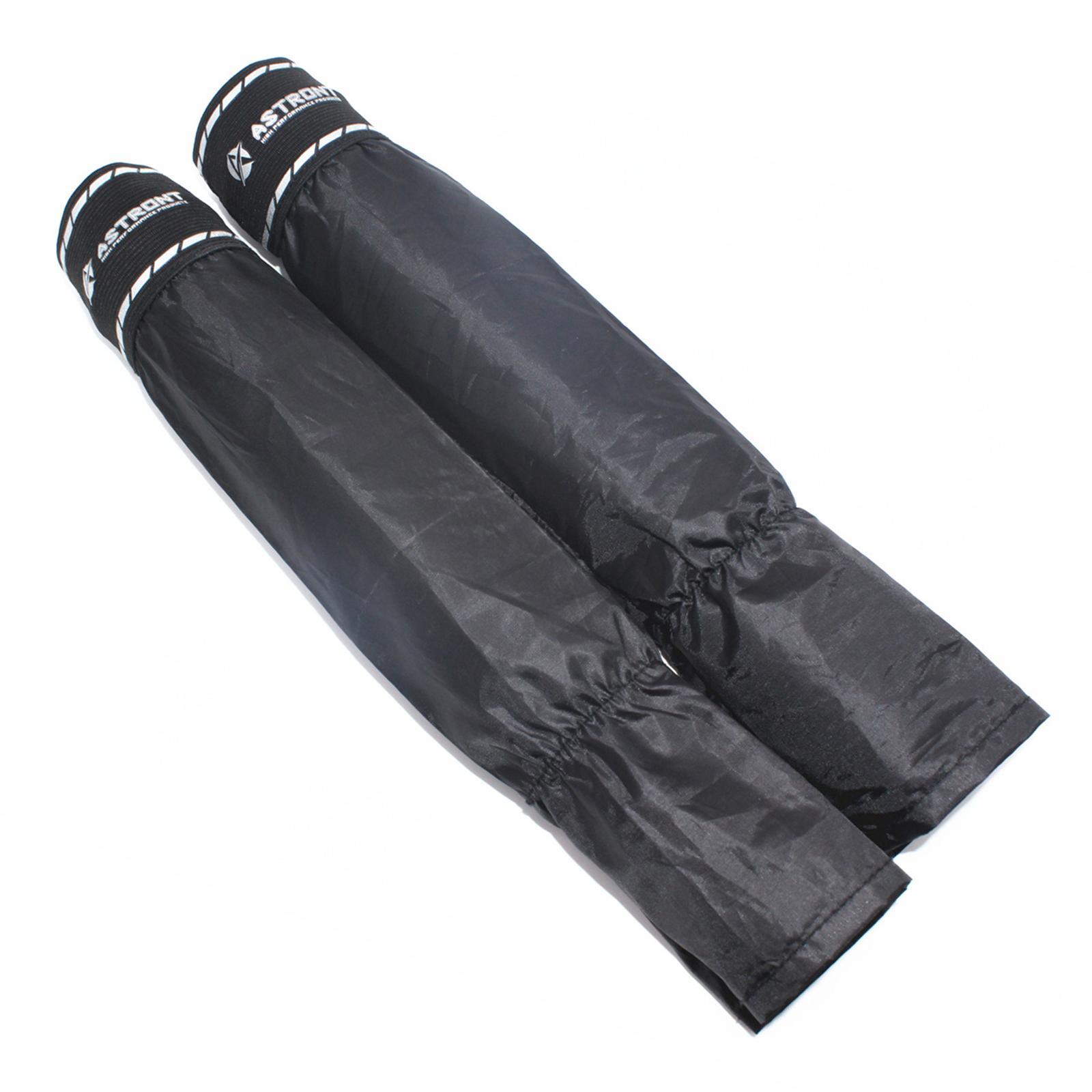 Universal Motorcycle Front Shock Absorber Dust Cover Wrap Boot Dust  Black