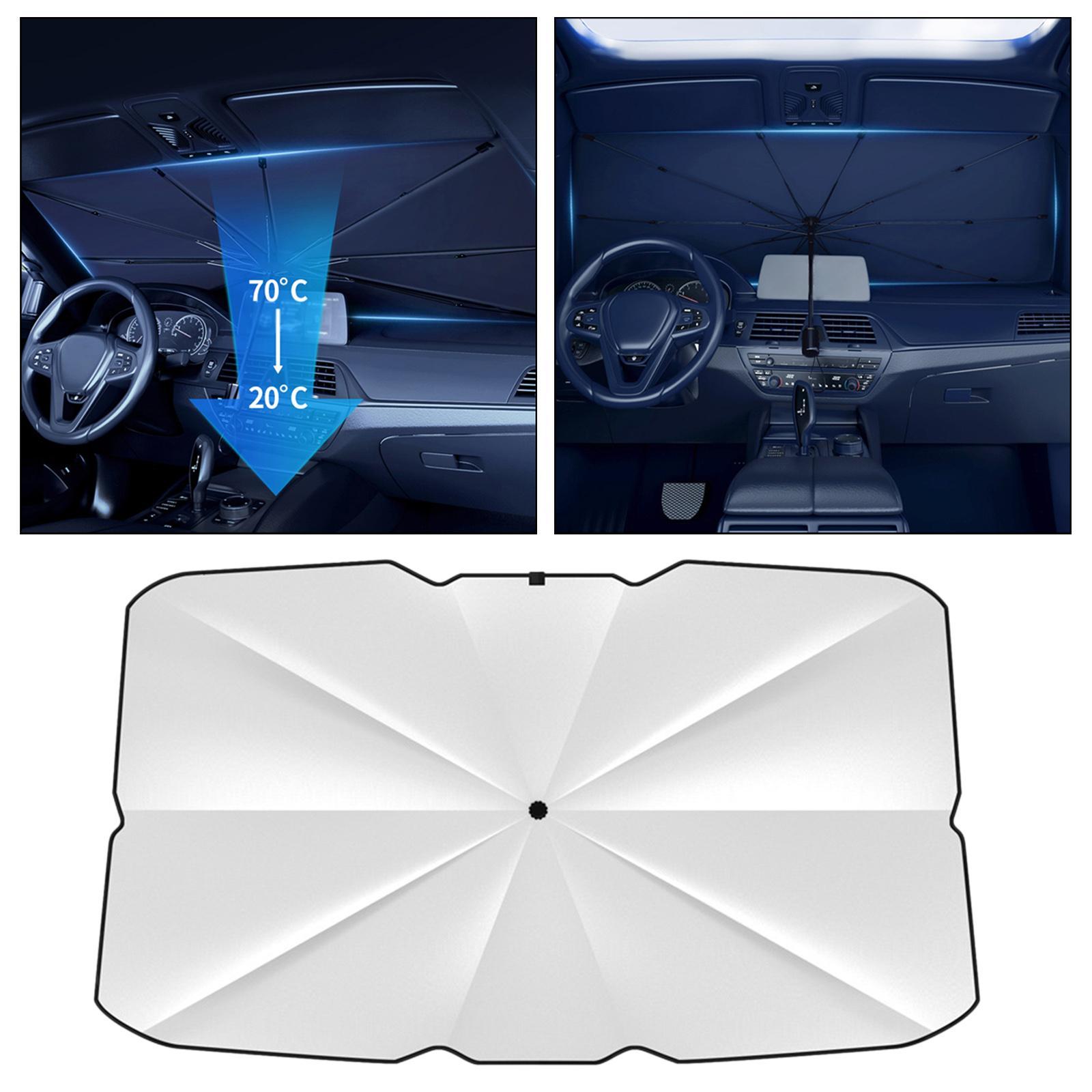 Sun Shade Umbrella, Automotive Windshield Sunshade, Protect Interior Stable Durable Block Heat Insulation Sunshade Sun Visor for