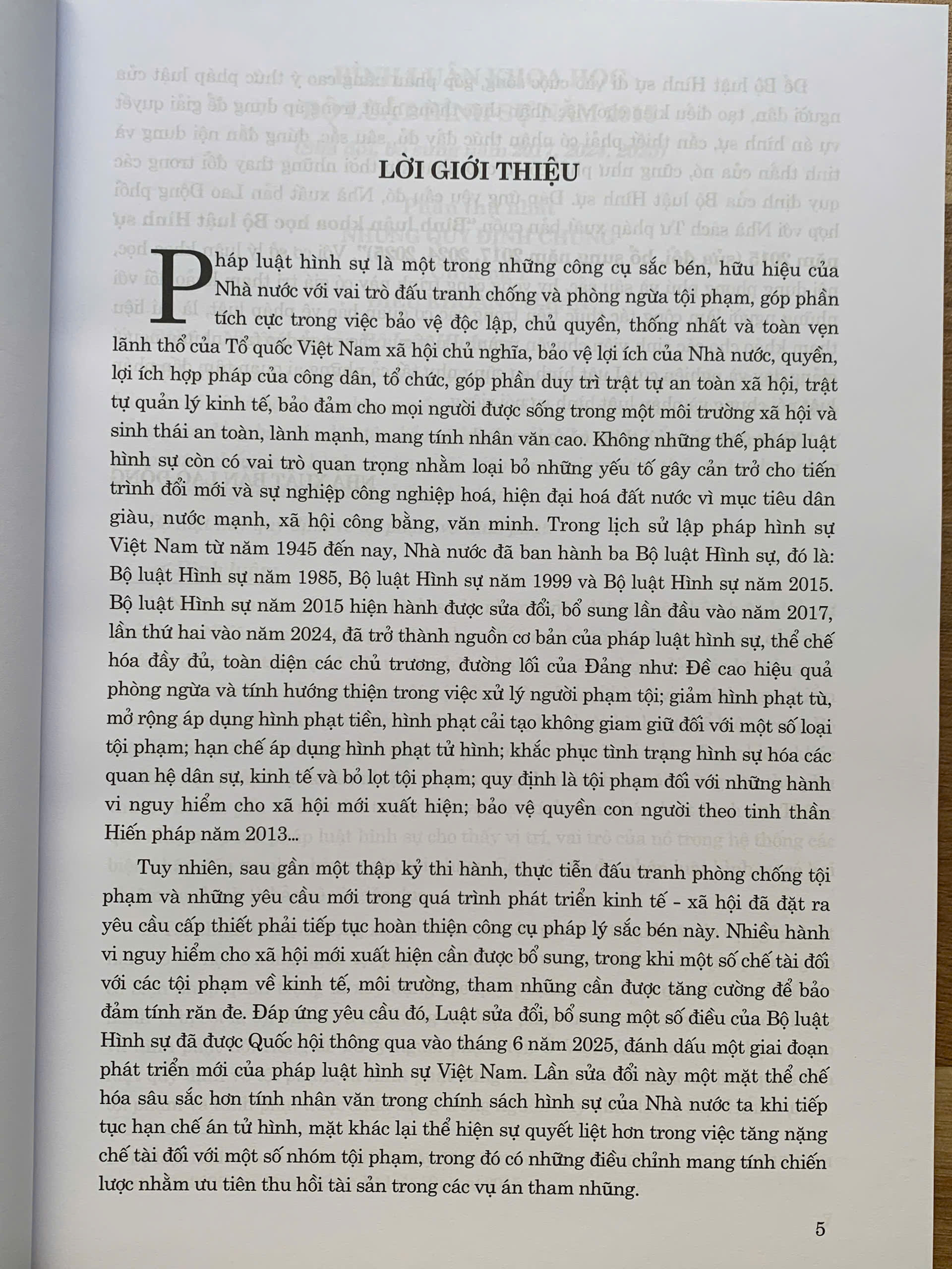 Bình luận khoa học Bộ luật Hình sự năm 2015 (sửa đổi, bổ sung năm 2017, 2024, 2025)