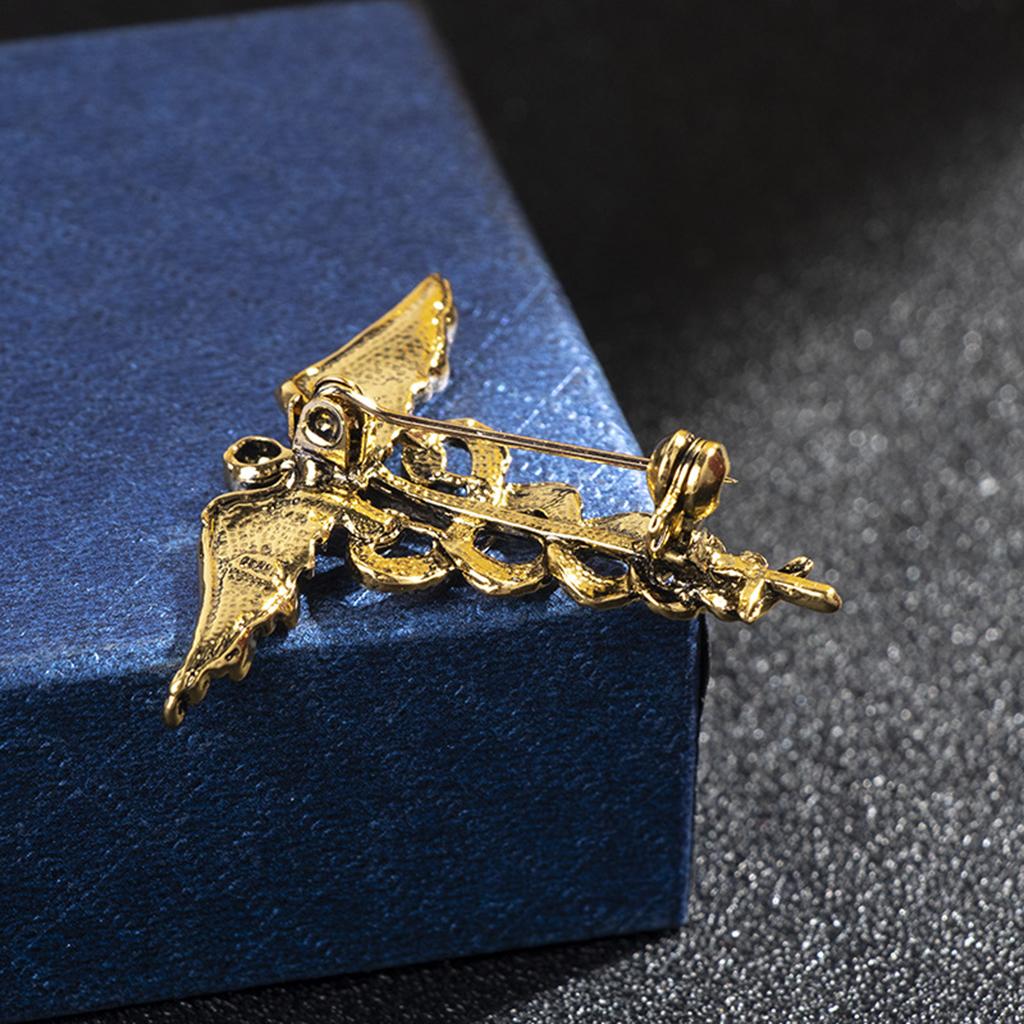 Mens Angel Wings Suit Brooch Badge Pins Collar Lapel Corsage