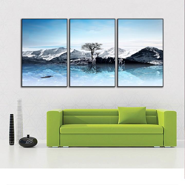 Bộ 3 Tranh Gỗ MDF treo tường, phong cách Châu Âu, tranh phòng ngủ, tranh phòng khách đẹp - Tặng kèm đinh đa năng