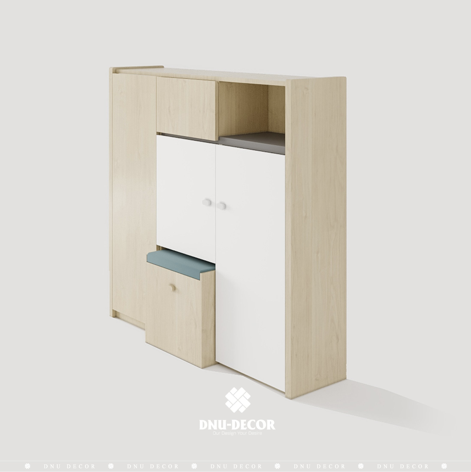 Tủ giày Tetris gỗ MDF phong cách Hiện đại/Tối giản/Bắc Âu/Countryside/Taiwan