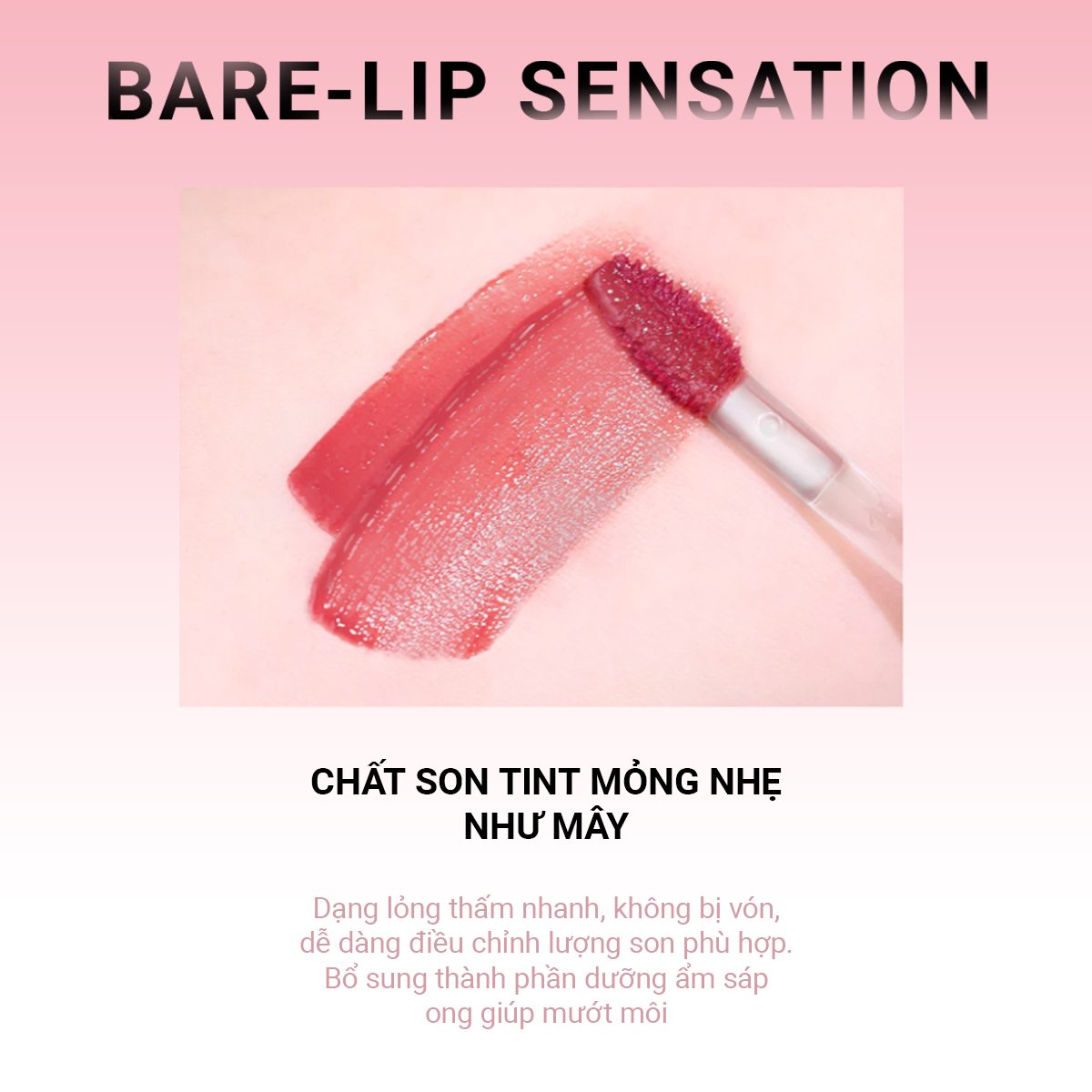 Son tint lì nhẹ môi M.O.I - Matte Lasting Lip Tint - Lollipops
